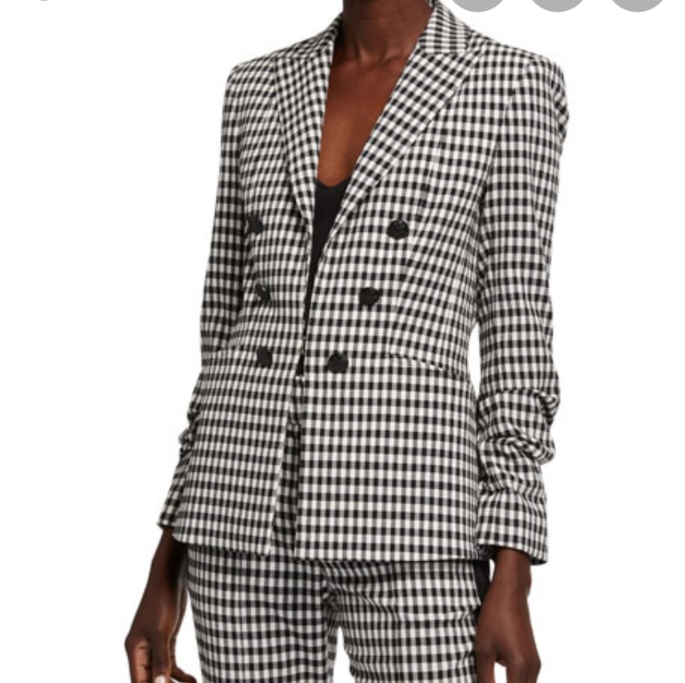 EUC Veronica Beard Caldwell Gingham Dickey Jacket - Picture 1 of 10